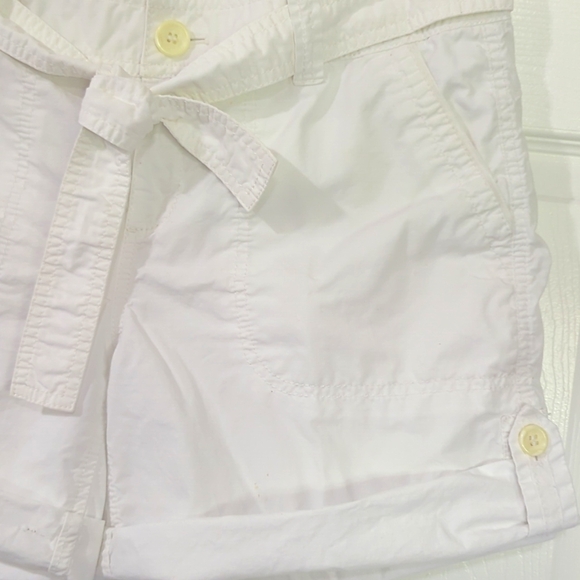 CASLON BELTED ROLL UP COTTON SHORTS SIZE 8 - Picture 2 of 5